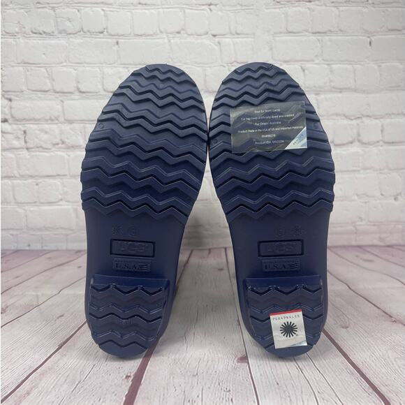 Ugg Shelby Matte Navy Rain Boots Women’s Size 5 (S/N 1098249) - Picture 9 of 11